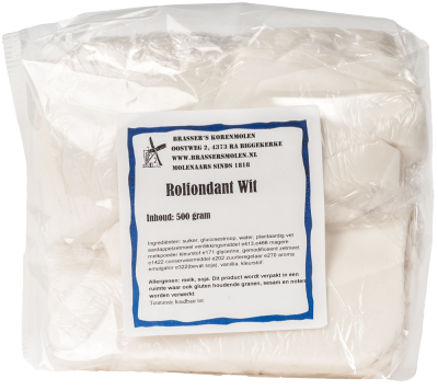 Rolfondant wit (500 gram)