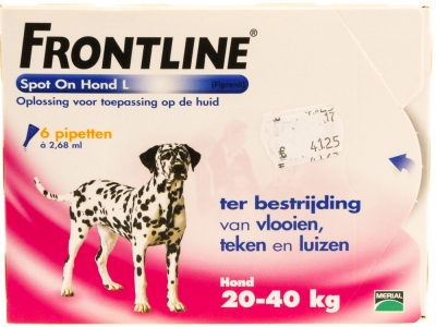 Frontline Spot on hond 6 stuks (20-40kg)