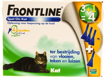 Frontline Spot on kat 4 stuks