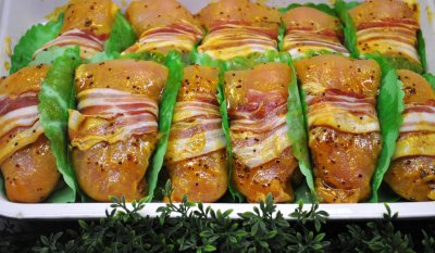 Kipfilet mosterd-bacon (150 gr)