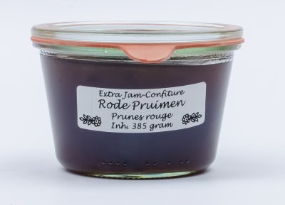 Rode pruimen jam (385 gr)