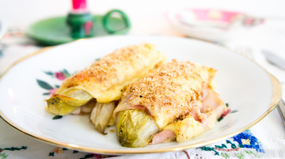 Recept: Witlof met ham en kaas